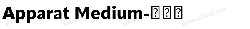 Apparat Medium字体转换 Apparat Medium字体转换